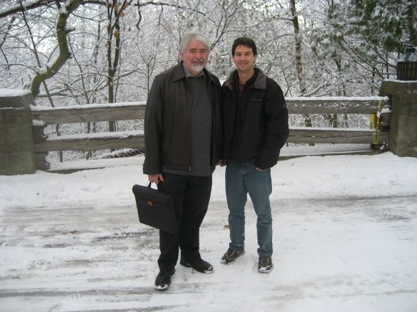 With former Postdoc, Steven Frank